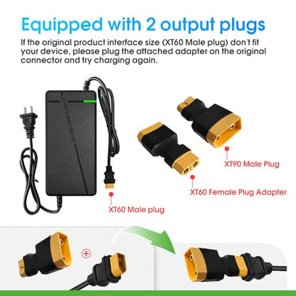 84V5A Fast Charger for 72V Lithium Battery (XT60 Male-Plug)