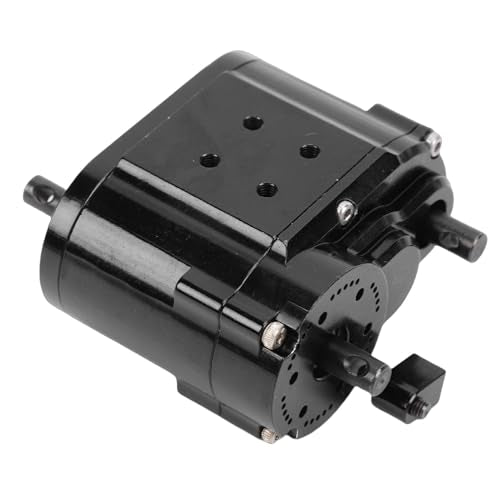 Dual Speed Transmission, Alloy 2 Speeds Gearbox Replacement for SCX10 D90 1/10 RC Crawler, with Full Time Four Wheel Drive and Reinforced Suspension System