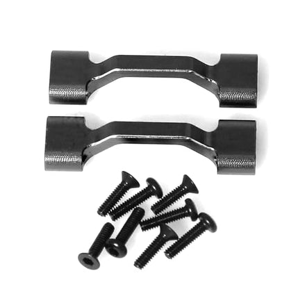 Aluminum Side Panel Crossbar RC Upgraded Parts for LOSI 1/18 Mini LMT 4X4 Brushed Monster Truck RTR-LOS01026 RC Car, Black - color: Black Crossbar