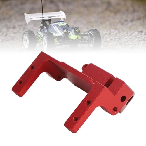 SUNGOOYUE Servo on Axle Mount, Aluminum Alloy Portal Axle 4-Link Suspension 1/10 RC Crawler Car Upgrade Parts for SCX10 III AR45P Third Generation (Red) - color: Net