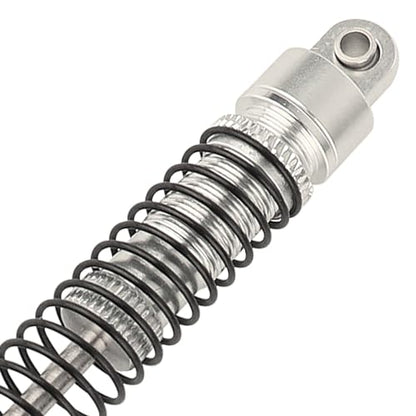 53mm 59mm 66mm 78mm Aluminum Long Threaded Shocks Absorbers Oil Damper for 1/18 RC Crawler TRX4M TRX-4M KUpgrade Parts (59mm-silver) - color: 59mm-silver