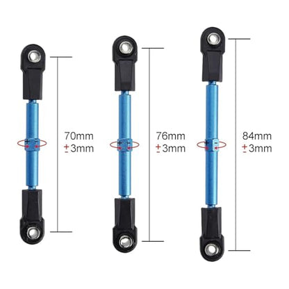 for Traxxas for Slash/Rustler/Hoss/Stampede/Bandit 2WD/4X4 1/10 Adjustable Aluminum Turnbuckles Camber Links W/Rod Ends Rc Parts - color: Blue