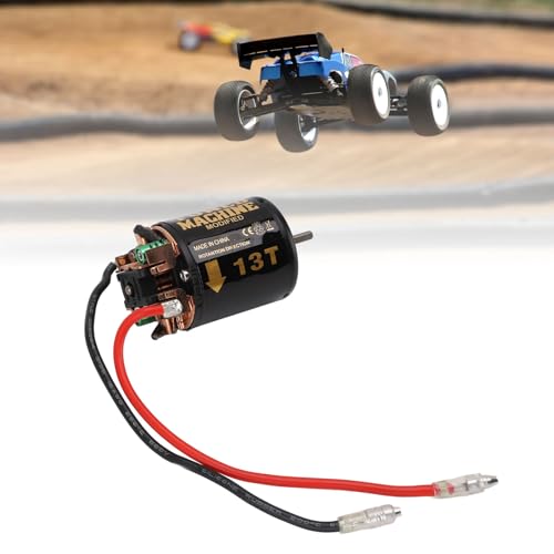 RC Car Brushed Motor 1/10 RC Crawler Car 540 Brushed Motor with Blue Heatsink for Axial Scx10 (13T) - size: 13T