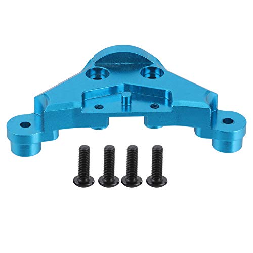 RC Front Upper Plate Aluminum Alloy, RC Front Support Cover for 1/10 XTE Remote Control Car, Metal Chassis Upgrade with Screws for Stable Performance (Blue) - color: Blue