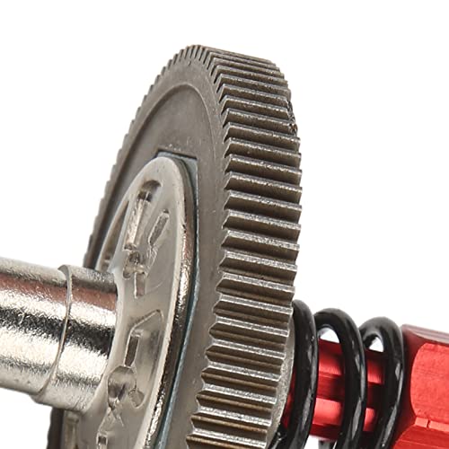 Slipper Gear Set, 91T Metal Differential Upgrade Kit, High-Performance Parts Assembly for RC Enthusiasts Off-Road Racing and Hobby Tuning(Red)