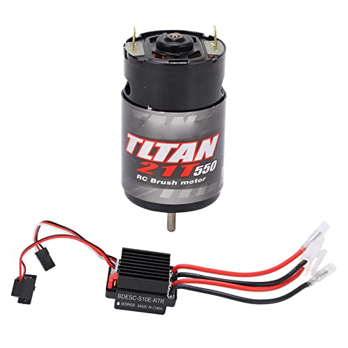 550 Brushed Motor & 320A Two Way ESC Set fit for RC Car Crawler 21T High Performance Off Road Vehicle Easy Wiring Aluminum Housing - size: 21T