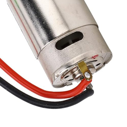 HERCHR 390 Brushed Motor, Waterproof Motor for 1/16 1/18 RC Cralwer Car 21000RPM High Torque Low Noise Stainless Steel RC Motor Replacement, Shaft 2.3mm/0.09in