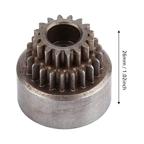 RC Clutch Bell, Double Gear Metal Bells, Bearings RC Accessory Parts for 94122 1/10 Car