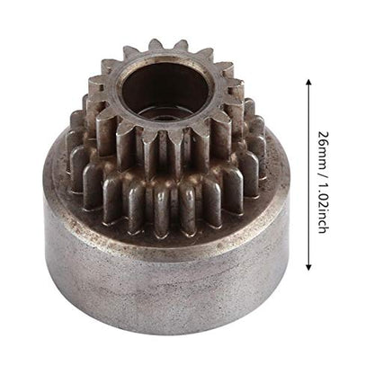 RC Clutch Bell, Double Gear Metal Bells, Bearings RC Accessory Parts for 94122 1/10 Car