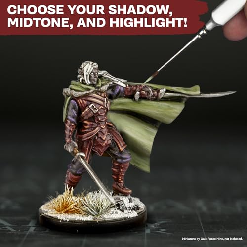 The Army Painter, Warpaints Flexible Triad Plus+: Olive Greens 7x18ml | Colori acrilici hobby di qualità miniatura, per Dungeons and Dragons (DnD) e Warhammer - color: Olive Greens