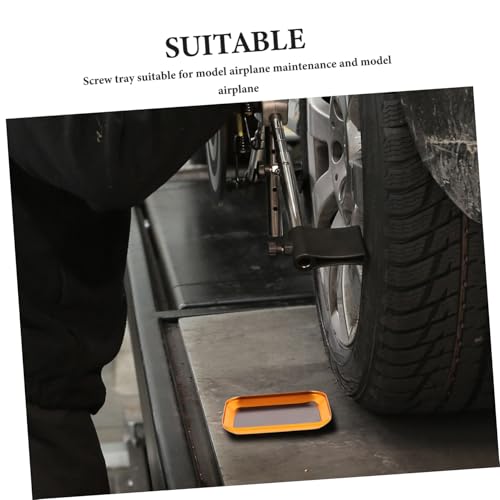 Outanaya Aluminum Alloy Screw Tray for Rc Repair Tools Parts Storage Bowl for Model Airplanes Cars Durable Easy for Efficient Maintenance