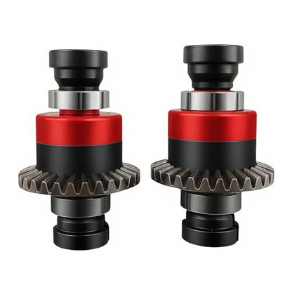 2PCS 30T 0.8Mod Differential Set for ARRMA Granite Typhon Mojave GROM (Red) | Metal,Front,Rear,1/18,1/14,ARA311177 ARA311177V2,Pre-Assembled,High Strength,Wear Resistant,Precision Fit - color: Red
