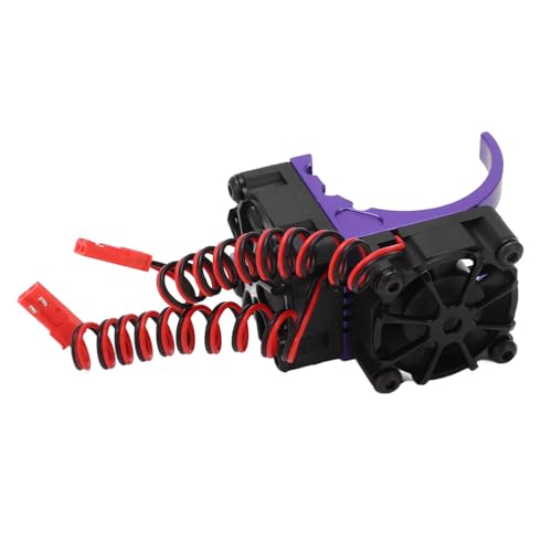 Sonew RC Motor Heatsink Cooling Fan Combo with Dual Fans and Aluminum Alloy for 550 3650 3660 3670 3674 Motors 36mm Diameter Red (Purple) - color: Purple