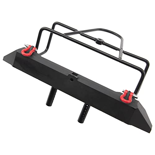 ShareGoo Metal Bumper with Tow Trailer Compatible with Axial SCX10 90046 90047 Traxxas TRX-4 Redcat Gen8 1/10 RC Crawler Car (Rear Bumper) - style: Rear Bumper