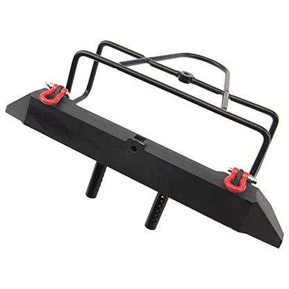 ShareGoo Metal Bumper with Tow Trailer Compatible with Axial SCX10 90046 90047 Traxxas TRX-4 Redcat Gen8 1/10 RC Crawler Car (Rear Bumper) - style: Rear Bumper