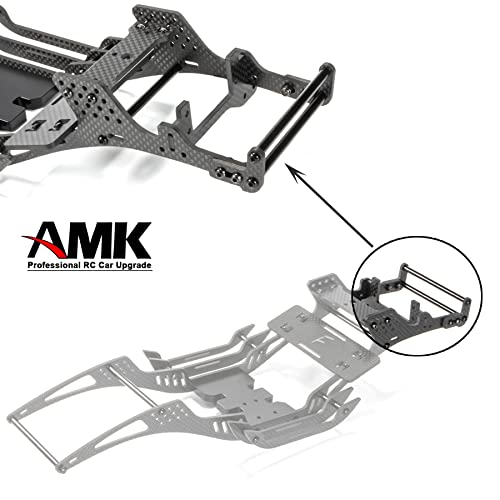 RC Chassis Kit Frame Girder LCG Carbon Fiber for 1/10 RC Rock Crawle, Gen3 Carbon Fiber LCG Chassis Rails Kit, Lightweight Thickened Cheater Rigs Frame Rails for 1/10 RC Rock Crawler Axial SCX10