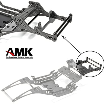 RC Chassis Kit Frame Girder LCG Carbon Fiber for 1/10 RC Rock Crawle, Gen3 Carbon Fiber LCG Chassis Rails Kit, Lightweight Thickened Cheater Rigs Frame Rails for 1/10 RC Rock Crawler Axial SCX10