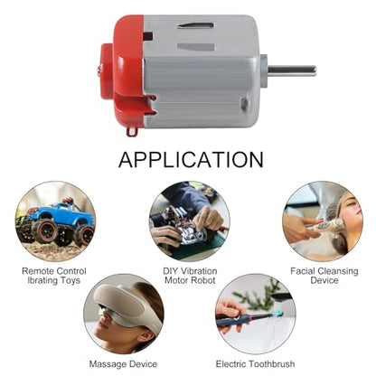 20pcs Micro 130 DC Motor Strong Magnetic Brushed Electric DC 3V -12V 25000 RPM Cars Toys Electric,High Speed Torque DIY Remote Control Toy Car Hobby Motor, Metal Car Engine Motor Kit
