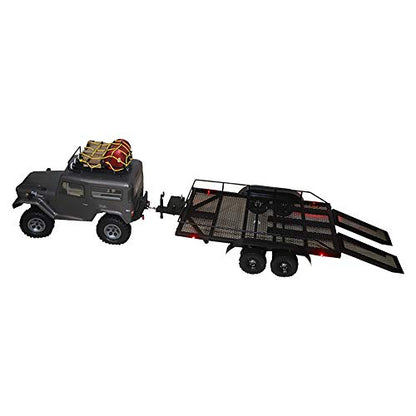 Goolsky Heavy-Duty Trailer Cargo Carrier Metal Kit for 1/10 Traxxas HSP Redcat RC4WD Tamiya Axial SCX10 D90 HPI RC Crawler Car DIY