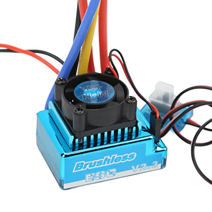 120A RC Brushless ESC and with Programmable Features 9th Acceleration XT60 Plug Ideal for 10 and 8 RC Car Enthusiasts and Hobbyists