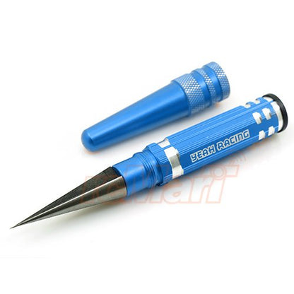 Yeah Racing Aluminum Body Mounting Hole Reamer 0-14mm Blue #YT-0178BU