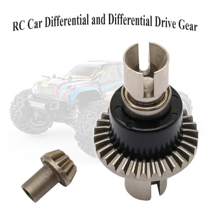 Differential Drive Gear 16420Y 10402Y Fit for Hyper GO H16GT H16DR H16BM | Upgrade Kit Powder Metallurgy Differential with Drive Gear Fits for Hyper GO H16 16207 16208 16209 16210.RC Car Differential