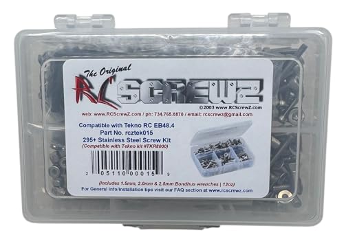 RC Screwz Compatible with tek015 - Tekno RC EB48.4 Electric Buggy (TKR8000) Stainless Steel Screw Kit