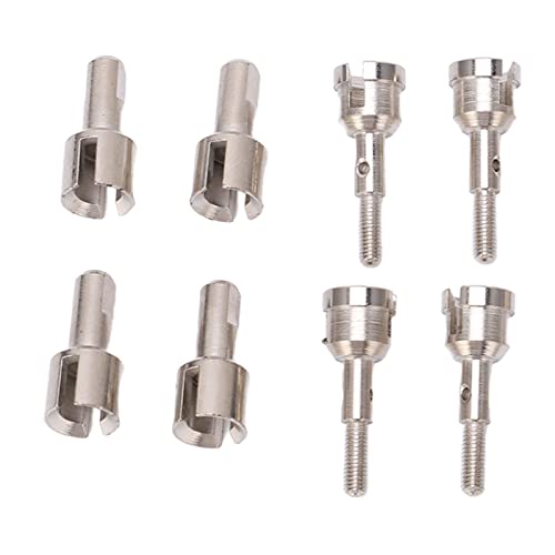 RC Dogbone Axle Diff Cup Joint Set for A949 A959 A969 A979 K929 118 Scale Car Upgrade Aluminum Alloy Drive Shaft Replacement Parts Kit (Silver) - color: Silver
