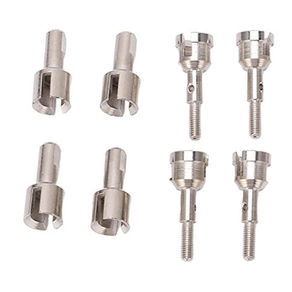 RC Dogbone Axle Diff Cup Joint Set for A949 A959 A969 A979 K929 118 Scale Car Upgrade Aluminum Alloy Drive Shaft Replacement Parts Kit (Silver) - color: Silver