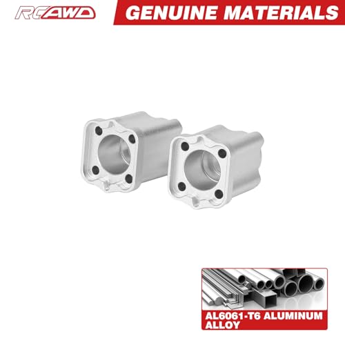 RCAWD 7075 Rear Spindle Hub Carrier for Losi LMT 1/18, Rear Axle Mount Set Upgrade Parts #LOS214043 - color: Rear Hub Carrier
