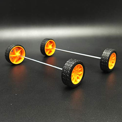 EUDAX 82 pcs Plastic Gear Package Kit - DIY Gear Assortment Accessories Set for Toy Motor Car Robot Various Axle Belt Bushings