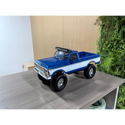 1/16 RC Crawler Pickup Truck, 2.4G Full-Proportional HB-R1610 RC Rock Crawler Pickup with Lights, 4WD 10KM/H Remote Control Crawler Truck for Adults, Collectible Gift - color: Blue