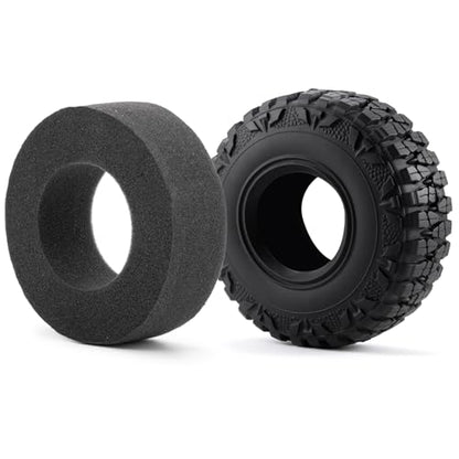 4pcs 2.2'' Crawler Tire for 1/10 AXIAL SCX10 D90 CC01 90018 TRX-6 Redcat | 120mm OD 40mm Width Tires with Foam,RC Crawler Upgrade Parts