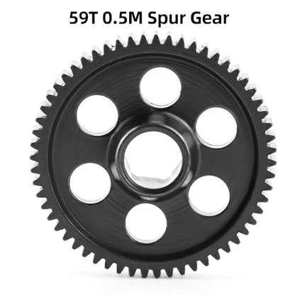 GLOBACT Cr Steel 0.5M 59T Spur Gear for Arrma Grom Losi RC Truck Racecar