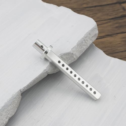 4Pcs RC Car Body Posts Mount Holder Column 1/10 RC Crawler Cars Parts Aluminum Body Post Mounts Compatible with Axial SCX10 90046 RC4WD D9 Silver - color: silver