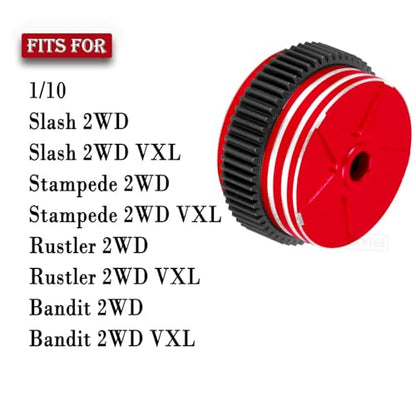 RC Differential Case Upgrades Part for 1/10 Slash 2WD VXL,Stampede 2WD VXL XL-5,Rustler 2WD VXL XL-5,Bandit 2WD VXL,Aluminum Alloy Differential Case Hop Ups,Red - color: Red - (Upgrades)