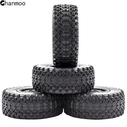 1/10 RC Short Course Truck Wheels and Tires with 12mm Hex 1:10 Scale Off Road Tyres for 1/10 RC Off-Road Car Traxxas TRX4 Slash Arrma Losi Tenacity Vkar 10sc Hpi RC Buggy Car 4PCS (B Tires) - color: B Tires