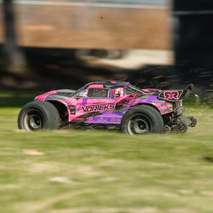 ARRMA RC Truck 1/10 VORTEKS 4X4 223S BLX BRUSHLESS Stadium Truck RTR (Battery and Charger Not Included) with DSC, Purple, ARA4305V4T3 - color: Purple