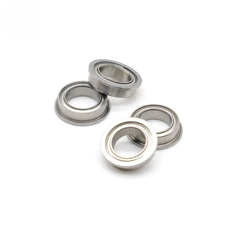 10PCS ABEC-7 MF128ZZ 8x12x3.5 mm Chrome Steel Deep Groove Ball Bearing MF128ZZ Flanged Ball Bearing MF128 - size: MF128ZZ 8x12x3.5