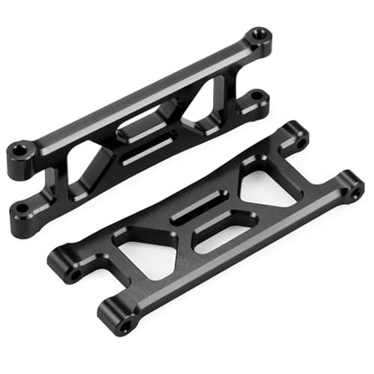 Rear Upper&Lower Suspension Arms for ARRMA 1/18 Typhon Granite Grom | 380 Brushed 4X4 Monster Truck 4 PCS/Set Black Aluminum Upgrades Parts - color: Black