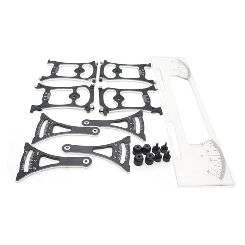 RC Car Setup Station Compatible with 1/10 Touring Model Cars | for 1/10 On-Road Car,Chassis Alignment and Camber Gauge Tool Set,Suspension Tuning Kit