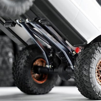 INJORA Aluminum High Clearance 4 Links Set for 1/24 Axial SCX24 GX470 RC Crawler Upgrade(Black) - color: Black
