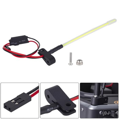 1/10 RC Car Light,LED Light Bar, Taillight,Flexible Strip Tube Whip Light,Antenna Lights for 1/8 Tamiya Losi HPI Rustler Axial TRX4 SCX10 Car Truck Crawler Upgrade Parts (Green) - color: Green