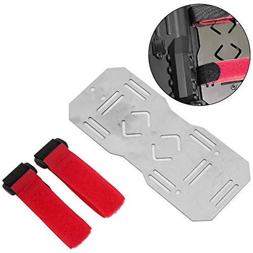 RC Car Battery Mount, Secure Fixing Stainless Steel Tray with Nylon Tie for RC Crawler Off-Road Enthusiasts and Model Builders