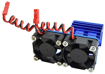 540/550 Aluminum Heat Sink W/Two 30mm Fans - 3 Colors to Choose from (Blue)