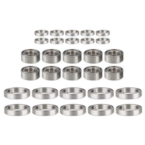 Bearing Kit for ZD for Racing for DBX-10 10421-S 9102 30Pcs Steel Ball Bearing Set 1/10 rc Car Upgrade Spare Parts Accessories