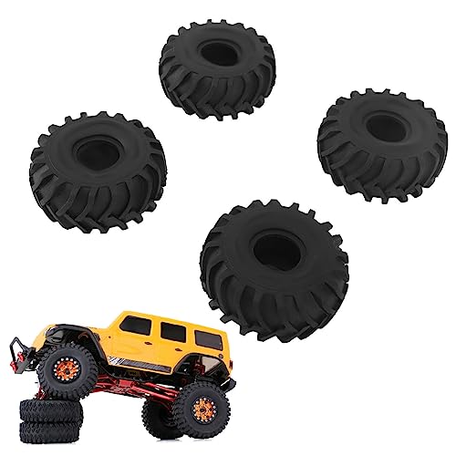4PCS 1.0in Wheel Rubber Tires Anti Slip Better Grip RC Rubber Tyre for AXIAL SCX24 1/24 RC Crawler