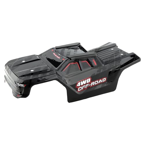 H14BM RC Car Car Shell Body Shell Cover 1430D1 Accessories Spare Parts for 1/14 Scale H14BM 14210 JC14EP HP141 HP141S 1:14 Brushless RC Trucks Vehicle (Black) - color: Black