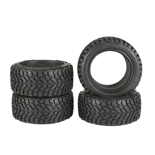 4PCS 76mm/2.99inch RC Car Rubber Tyre Wheel Tire for 1/12 1/14 1/16 Off-road Climbing On-Road Touring Car