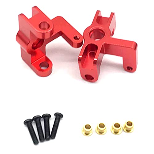 5Pcs 14th RC Car Truck Parts Rear Hub Carriers Set Fits WLtoys 144001 - Upgrade Your Kit with Weight & Aluminum Construction - Perfect for DIY Enthusiasts and - Red, Red - color: Red